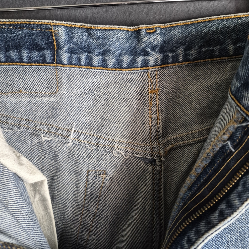 Evisu Dragon Patchwork Jeans Distressed Denim Y2K… - image 12